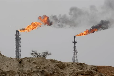 Cơ sở khai thác dầu tại đảo Khark của Iran, ngoài khơi vùng Vịnh. (Ảnh: AFP/TTXVN)
