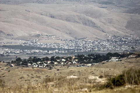 Quang cảnh khu định cư Do thái Mechola của Israel ở Bờ Tây. (Ảnh: AFP/TTXVN)