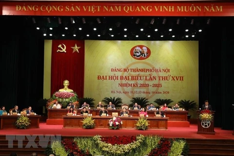 [Video] 497 đại biểu dự Đại hội Đảng bộ thành phố Hà Nội lần thứ XVII