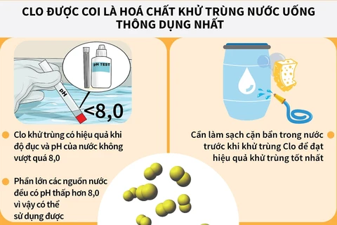 [Infographics] Hóa chất khử trùng nước sạch cho bà con vùng lũ