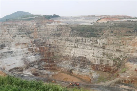 Một góc khai trường mỏ đa kim Núi Pháo của Công ty cổ phần Masan High-Tech Materials. (Ảnh: Hoàng Nguyên/TTXVN)
