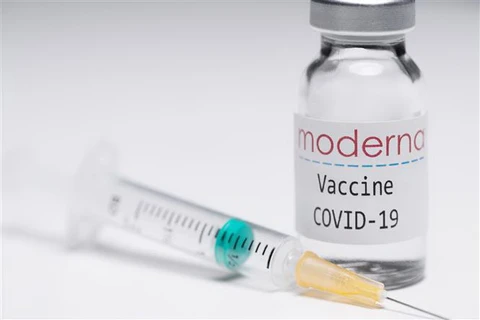 Vắcxin ngừa COVID-19 của tập đoàn dược phẩm Mỹ Moderna. (Ảnh: AFP/TTXVN)