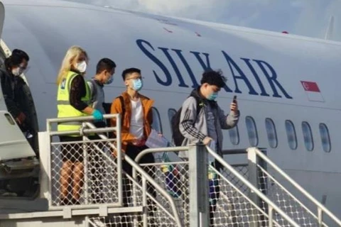 Chuyến bay để chở 63 sinh viên quốc tế đến thành phố Darwin. (Nguồn: abc.net.au)