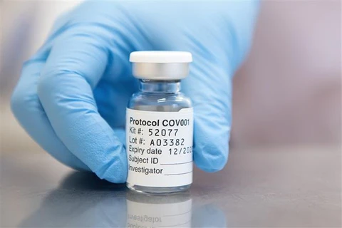 Vắcxin ngừa COVID-19 do hãng dược phẩm AstraZeneca của Anh cùng với Đại học Oxford phát triển. (Ảnh: AFP/TTXVN)