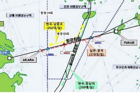 Hàn-Trung-Nhật đạt thỏa thuận an toàn hàng không "hành lang Akara"
