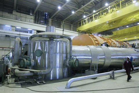 Bên trong một nhà máy điện hạt nhân ở miền Nam Iran. (Ảnh: AFP/TTXVN)