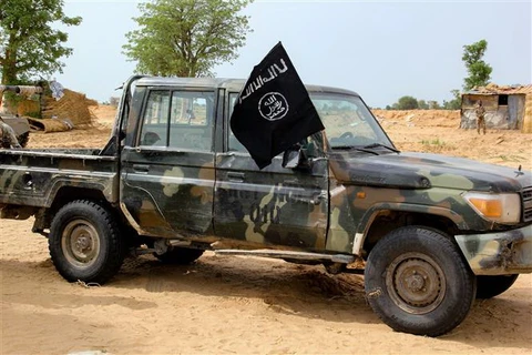 Xe được cho là của nhóm phiến quân ISWAP tại Baga, Nigeria, ngày 2/8/2019. (Ảnh: AFP/TTXVN)