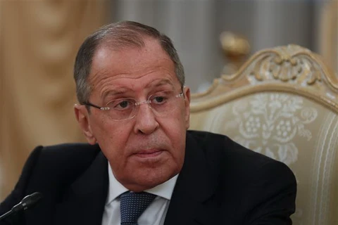 Ngoại trưởng Nga Sergei Lavrov tại một sự kiện ở Moskva. (Ảnh: AFP/TTXVN)
