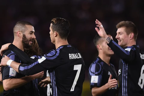Từ trái qua: Benzema, Ronaldo và Toni Kroos sẽ có dịp hội ngộ tại bảng tử thần EURO 2020. (Ảnh: Sky Sport)