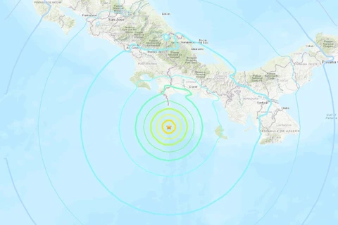 Hai trận động đất mạnh ở Panama, không gây ra hiện tượng sóng thần
