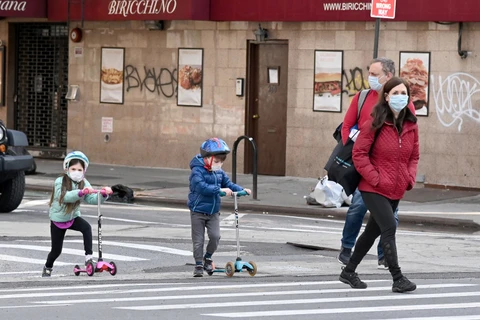 Trẻ em wor New York, Mỹ. (Nguồn: Getty Images)