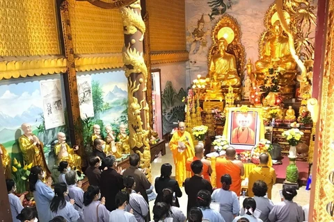 Chùa Phật tích tại Lào truy điệu Đại lão hòa thượng Thích Phổ Tuệ