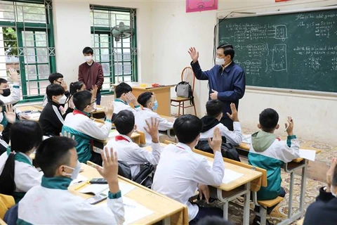 Thêm 10 huyện ở Hà Nội đón học sinh lớp 9 trở lại trường học trực tiếp
