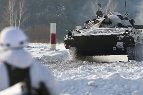 Nga tập trận quân sự mùa Đông tại khu vực giáp biên giới với Ukraine