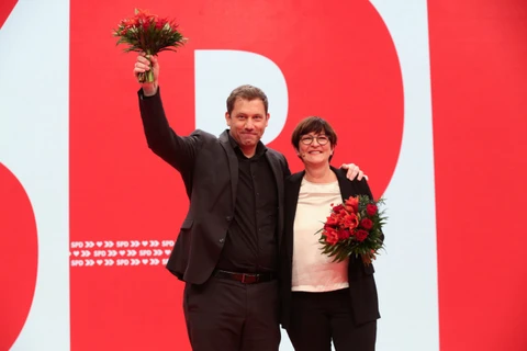 Đức: Đảng SPD bầu bộ đôi lãnh đạo mới để dẫn dắt đảng trung tả