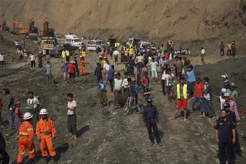 Lở đất tại mỏ ngọc ở Myanmar: Ít hy vọng tìm thấy người sống sót