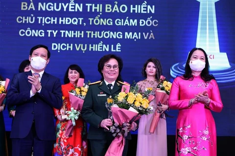 Trao tặng danh hiệu nữ doanh nhân Việt Nam tiêu biểu năm 2021