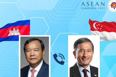 Campuchia và Singapore cam kết củng cố vai trò trung tâm của ASEAN