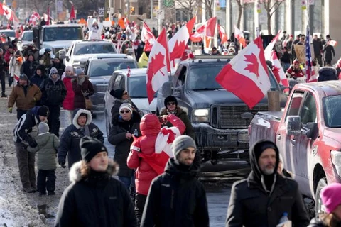 Canada: Thủ đô Ottawa ban bố tình trạng khẩn cấp để đối phó biểu tình 