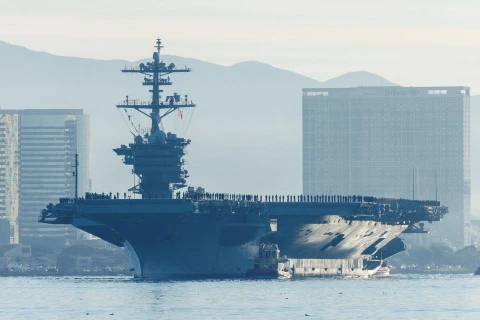 Tàu Mỹ và Nhật Bản tham gia tập trận chung trên biển