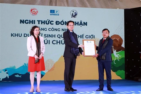 Ninh Thuận đón bằng công nhận Khu Dự trữ Sinh quyển Thế giới Núi Chúa 