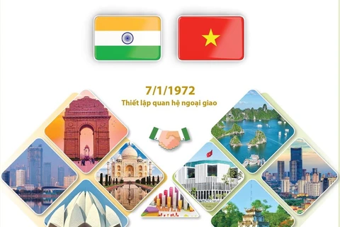[Infographics] Quan hệ giữa Việt Nam và Ấn Độ phát triển vượt bậc