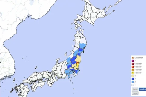 Động đất độ lớn 5,3 ở Nhật Bản, không có cảnh báo sóng thần