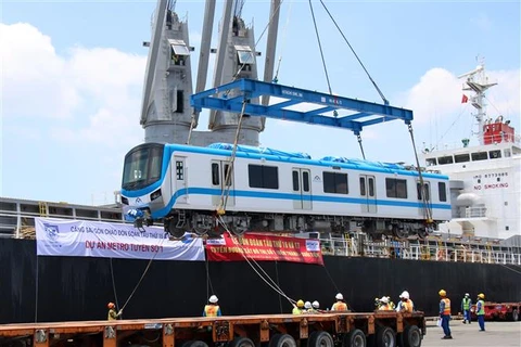 17 đoàn tàu tuyến metro Bến Thành-Suối Tiên đã được nhập về Việt Nam