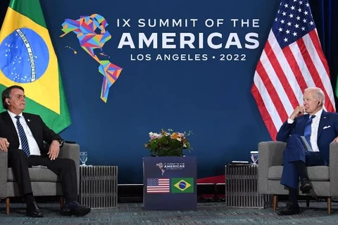 Tổng thống Brazil Jair Bolsonaro lần đầu tiên gặp người đồng cấp Mỹ