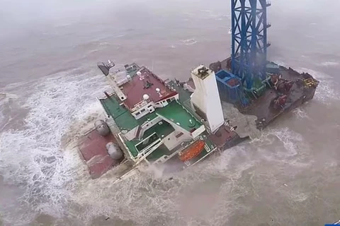 Trung Quốc: Cứu một thủy thủ trong vụ tàu chìm do bão Chaba
