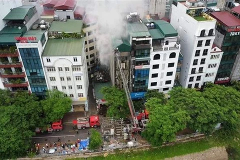 Hà Nội: Lại xảy ra cháy tại phường Quan Hoa, chưa xác định nguyên nhân