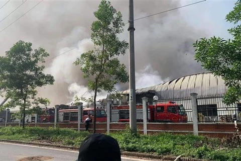 Hà Nội kịp thời khống chế đám cháy tại khu công nghiệp Quang Minh