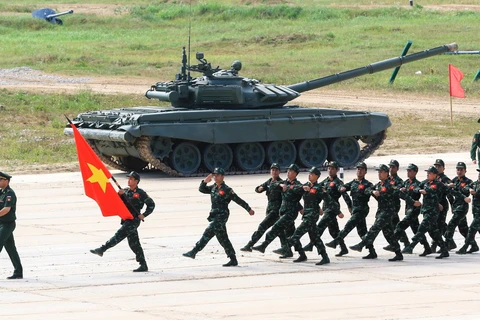 [Photo] Đoàn Việt Nam tham dự khai mạc Army Games 2022