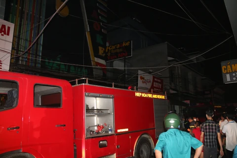 Quang cảnh hiện trường vụ cháy quán karaoke tại Đồng Nai