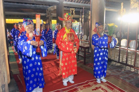 Quang cảnh lễ khai mạc lễ hội chùa Keo mùa Thu năm 2022