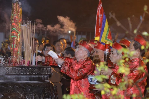 Quang cảnh Lễ Khai ấn đền Trần Nam Định Xuân Quý Mão 2023