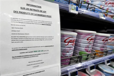 Pháp: Công ty Lactalis bị buộc tội trong vụ bê bối sữa bột nhiễm khuẩn
