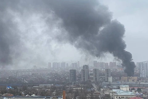 Nga: Tòa nhà Cơ quan An ninh Liên bang bốc cháy, một người thiệt mạng 