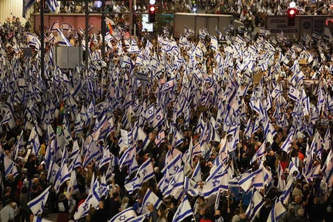Thủ tướng Israel tuyên bố hoãn kế hoạch cải cách tư pháp gây tranh cãi