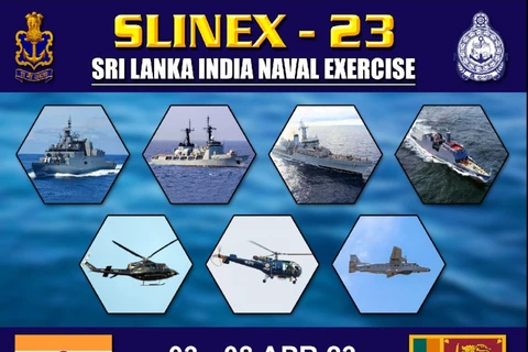 Hải quân Ấn Độ và Sri Lanka tổ chức tập trận song phương hằng năm