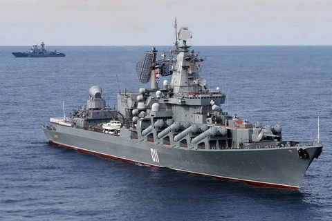 Các tàu hộ tống của Nga tiến hành diễn tập triển khai chiến đấu 