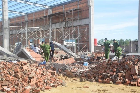 Bình Định: Bắt tạm giam 2 bị can trong vụ sập tường ở khu công nghiệp