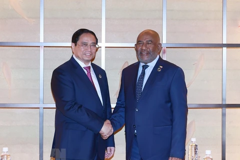 Thủ tướng Phạm Minh Chính hội kiến Tổng thống Liên bang Comoros
