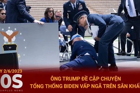 [Video] Ông Trump lên tiếng vụ Tổng thống Biden vấp ngã trên sân khấu