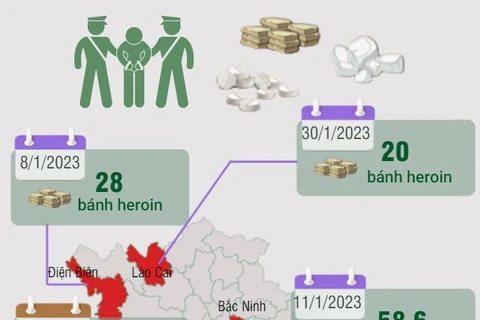 [Infographics] Các vụ ma túy lớn bị triệt phá từ đầu năm 2023 đến nay