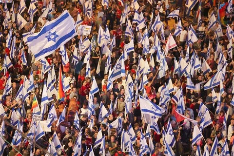 Dân Israel tiếp tục biểu tình phản đối kế hoạch cải cách tư pháp