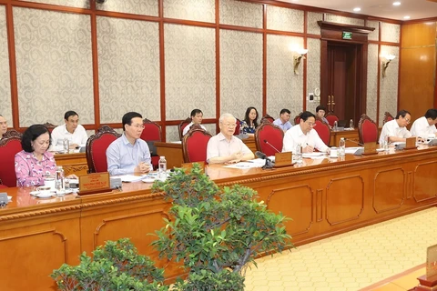 Tổng Bí thư Nguyễn Phú Trọng chủ trì cuộc họp Bộ Chính trị, Ban Bí thư