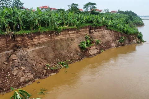 [Photo] Mưa lũ gây nhiều thiệt hại cho tỉnh Phú Thọ và Lào Cai