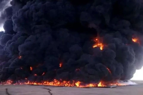 Nổ lớn tại một trạm xăng ở thủ đô Yemen gây cháy dữ dội