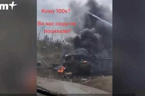Hình ảnh xe tăng Challenger 2 đầu tiên bị hạ tại chiến trường Ukraine